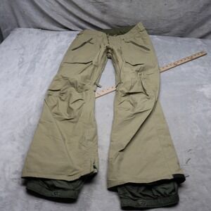 Burton Snow Pants Mens Small Brown DryRide Waterproof Wind Rain Ski 31x33 READ